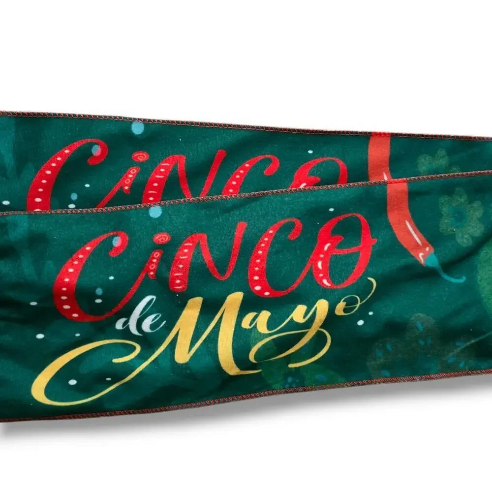 Cinco de Mayo Mexican Flag Festive Party Scarf 51